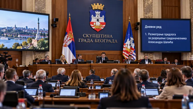 Скупщина Белграда завтра рассматривает предложение об отставке Шапича