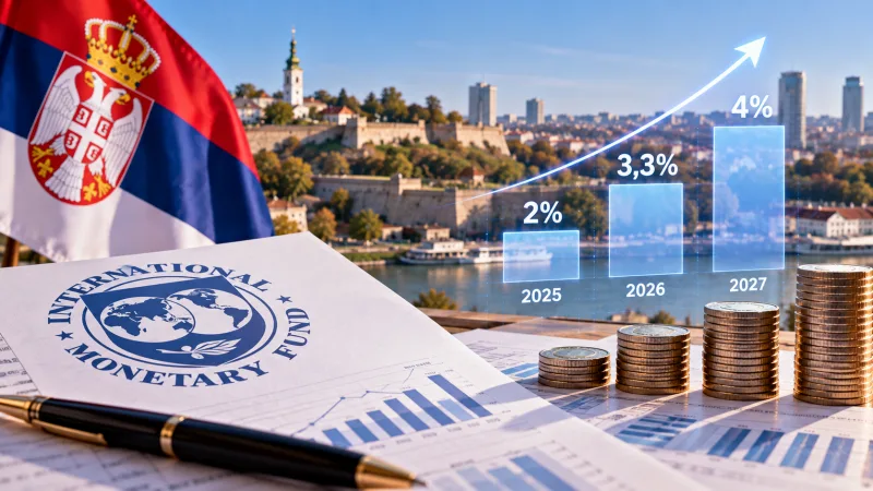 МВФ повысил прогноз для Сербии: рост 3,3% в 2026 году и 4% в 2027