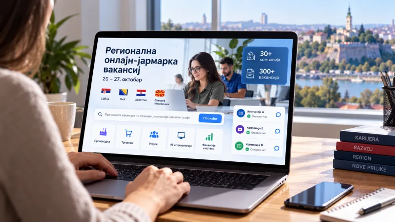 Региональная онлайн-ярмарка вакансий: в Сербии 30 компаний и 300+ вакансий
