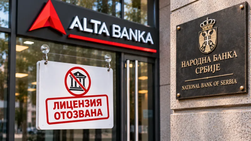 НБС отозвала лицензию Alta banke, счета банки заблокированы